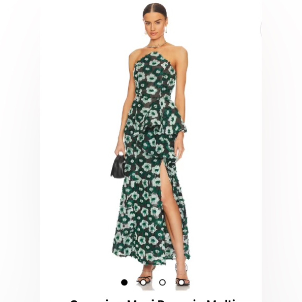 Beautiful Floral Strapless Gown!